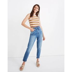 Madewell The Highest-Rise Momjean Size 24 in Glencoe Wash
